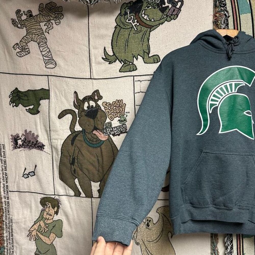 2000's Michigan State University Spartans College Hoodie - Picture 4 of 5